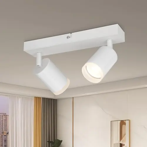 Kambo 2-flammiger LED Deckenstrahler - Schwenkbare Deckenlampe für Küche und Schlafzimmer - Max. 7W (ohne Leuchtmittel)