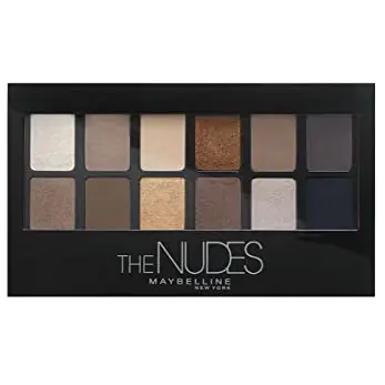 Maybelline New York The Nudes Lidschatten Palette, 12 Farben