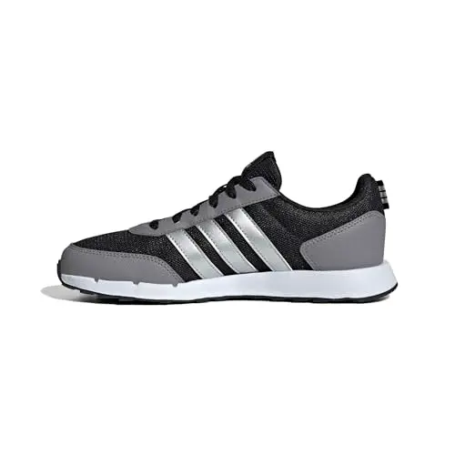 Adidas Damen Run 50s Schuhe, Schwarz/Silber, 37 1/3 EU