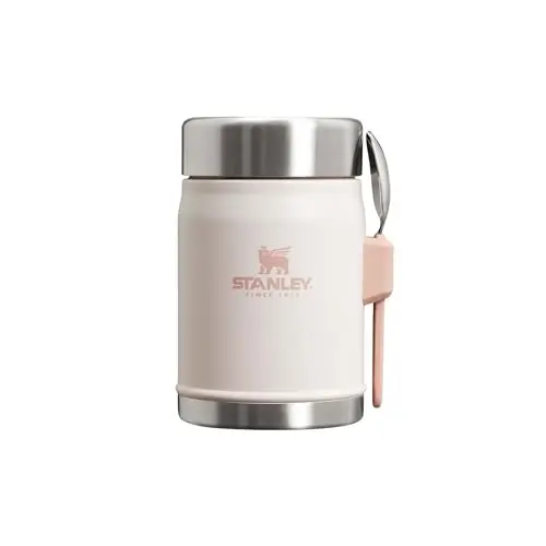 STANLEY 1913 Thermobehälter 400 ml - Hält 7 Stunden Heiß oder Kalt - Edelstahl - BPA-frei - Spülmaschinenfest - Rose Quartz