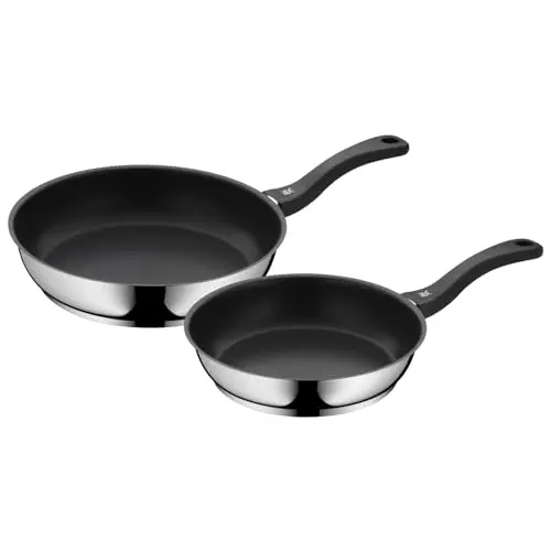 WMF Devil 2-teiliges Pfannenset, Bratpfannen 28 cm & 24 cm, Induktion, Cromargan Edelstahl