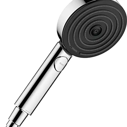 hansgrohe Pulsify Select S Duschkopf 9 l/min, Handbrause mit 3 Strahlarten, Chrom, 24111000