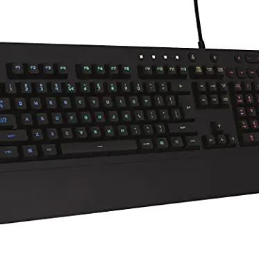 Logitech G213 Prodigy Gaming-Tastatur mit RGB-Beleuchtung und integrierter Handballenauflage - Schwarz