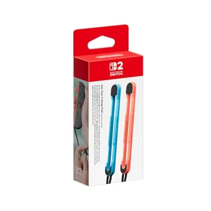 Nintendo Joy-Con Handgelenksschlaufen-Paar (hellblau-hellrot)