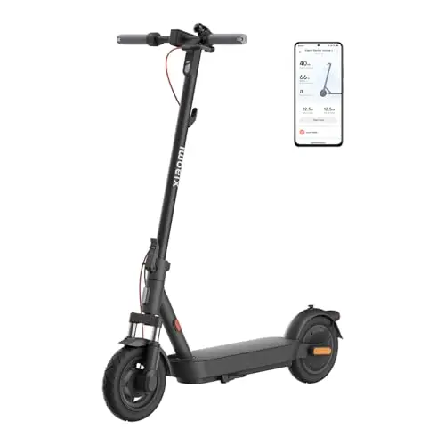 Xiaomi 5 E-Scooter mit Straßenzulassung, max. 20 km/h, bis zu 60 km Reichweite, 10" Luftreifen und Dual-Bremssystem
