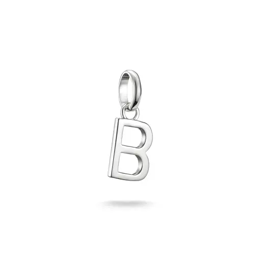 THOMAS SABO Charm-Anhänger Buchstabe B aus recyceltem 925 Silber