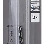 Bosch Professional HSS Spiralbohrer PointTeQ 2 Stück für Metall