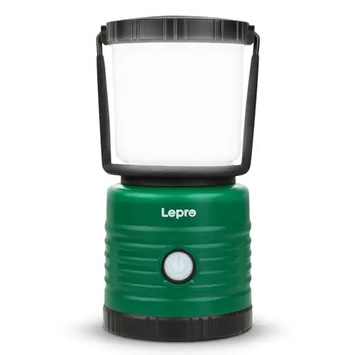 Lepro Campinglampe 1500 Lumen, batteriebetriebene Notfallleuchte mit 4 Leuchtmodi, wasserfest für Wandern und Angeln