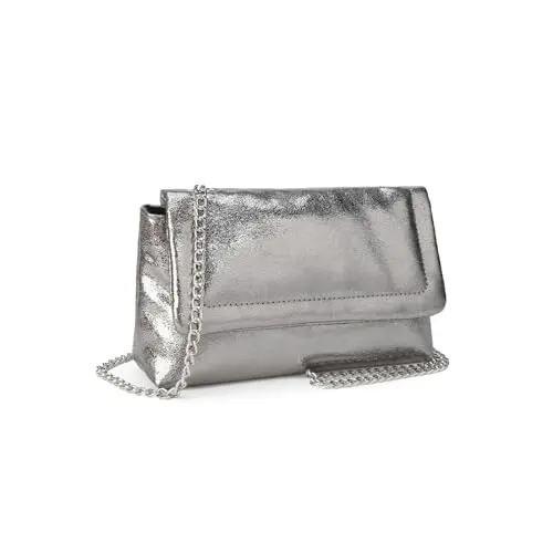 VNFIOEI Kleine Clutch mit Kette – Modische Umhängetasche für elegante Abende