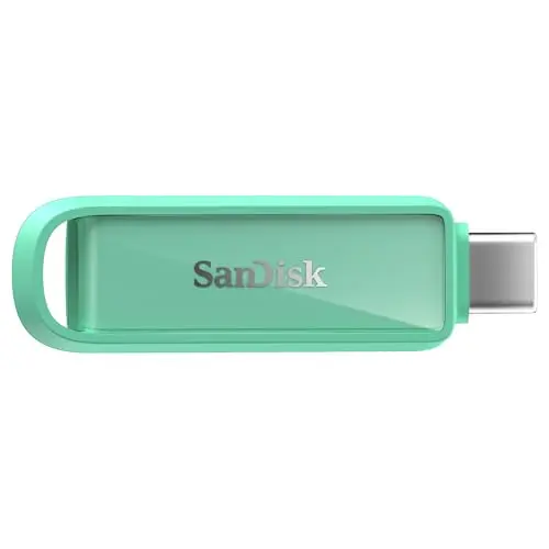 SanDisk 1 TB Phone Drive mit USB Type-C - Flash-Laufwerk für Smartphones und Tablets, Seafoam Green