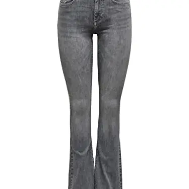 ONLY Damen Flared Jeans ONLBLUSH mit mittlerer Taille