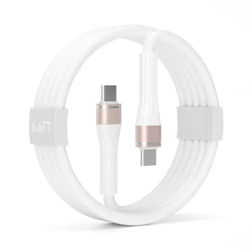 USB C auf USB C Ladekabel 100W 2m, Schnellladekabel für Samsung, iPhone 15/16/17, MacBook Pro/Air