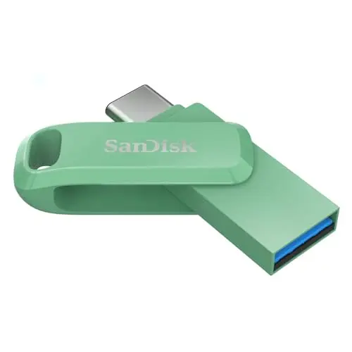 SanDisk Ultra Dual Drive Go 128 GB USB Type-C Schlüsselanhänger, schnelle Lesegeschwindigkeit