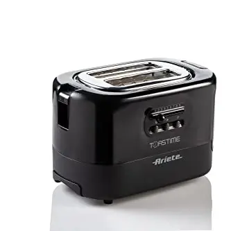 Ariete 159 Toastime Toaster für 2 Scheiben mit Auftau- und Aufwärmfunktion, Edelstahl