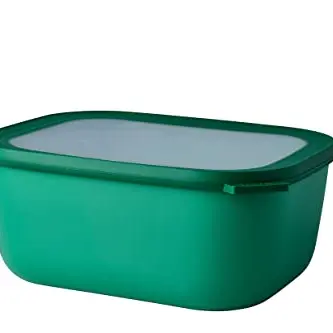 Mepal Cirqula Multi Bowl Rectangular - Luftdichte Aufbewahrungsbox - 3000 ml - Vivid Green