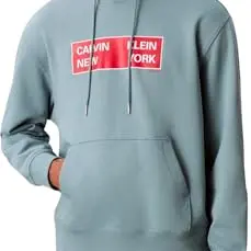 Calvin Klein Herren Hoodie Blau, Regular Fit, komfortabler Sweatshirt
