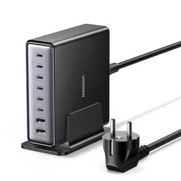 UGREEN 200W USB C Ladegerät 8-Port PD Schnellladegerät für MacBook, iPhone, Galaxy und mehr