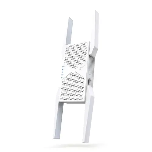 TP-Link RE655BE Tri-Band Wi-Fi 7 Repeater, bis zu 5764 MBit/s, EasyMesh, 2,5-Gigabit-LAN-Port, 4 Antennen, WPA3