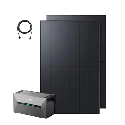 Anker SOLIX Balkonkraftwerk mit Speicher (890W, 1600Wh) – Komplettset mit 2 Solarpanels
