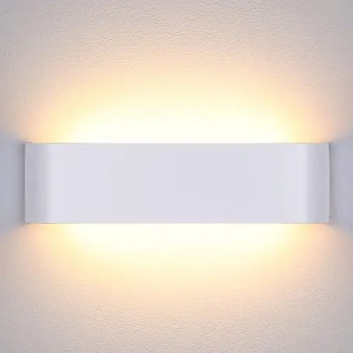 Lightess 16W LED Wandlampe, Up and Down Wandleuchte in Weiß für Flur und Wohnräume, Warmweiß, IP44
