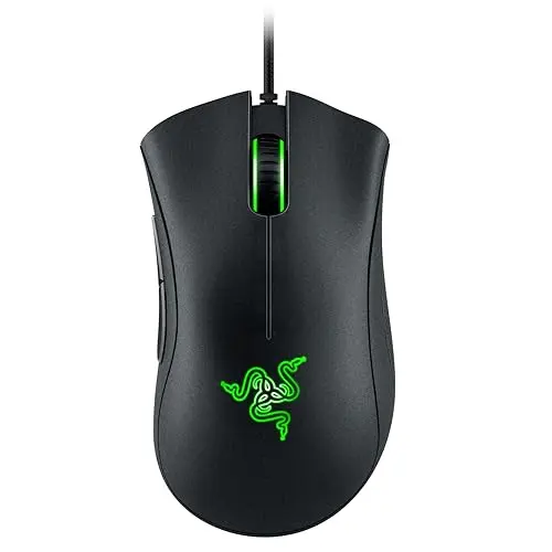 Razer DeathAdder Essential Gaming-Maus, 6400 DPI, 5 Tasten, ergonomisch, schwarz