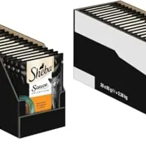 SHEBA Nassfutter für Katzen Sauce Collection mit Truthahn 28 x 85g