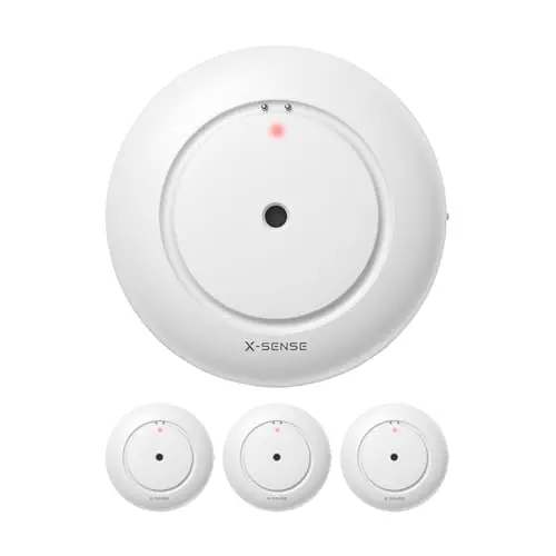 X-Sense Wi-Fi Wassermelder, WLAN-Wassersensor, Zubehör für SWS54, Modell SWS51, 3 Stück