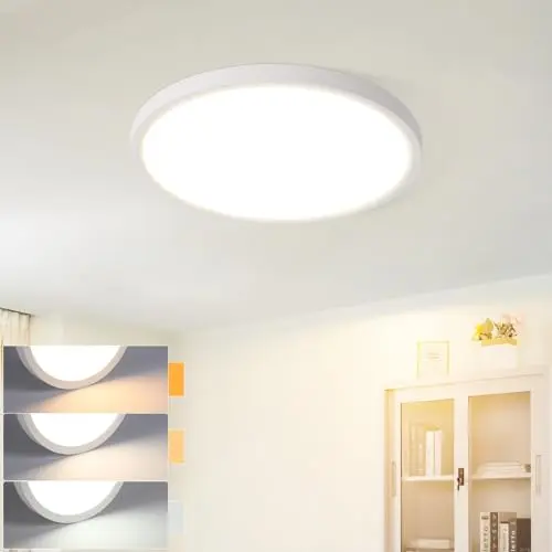 Muyuua LED Deckenlampe Rund 18CM IP44 Wasserdicht für Bad, Küche & Flur - 15W Augenschutz