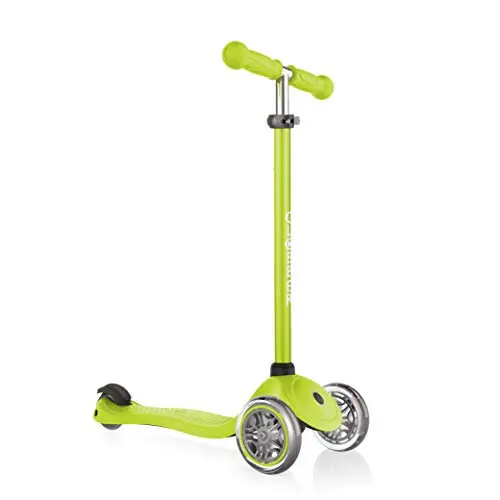Globber Primo – Kinder Tretroller, höhenverstellbar, 3 Räder, Lime Grün