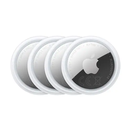 Apple AirTag (2. Generation) 4er Pack: Ortungsgerät für Schlüssel, Portemonnaie und mehr