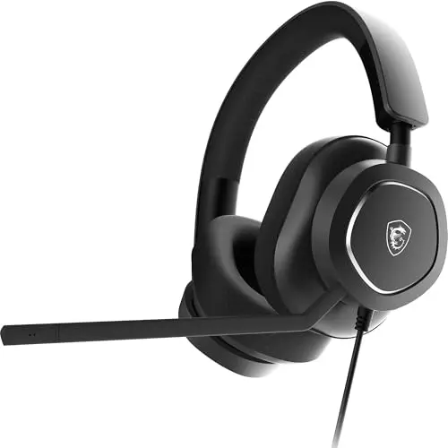 MSI Maestro 300 Gaming-Headset – leichtes Design, unidirektionales Mikrofon, komfortable Ohrpolster
