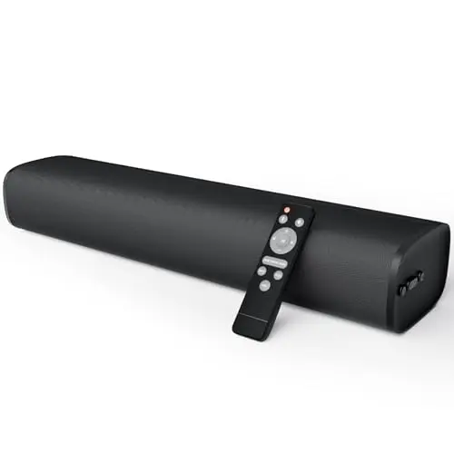 Yinet-EU Soundbar mit 56W, Bluetooth 5.3, ARC, Optisch- und AUX-Anschluss, Wandmontage, für TV, PC & Gaming