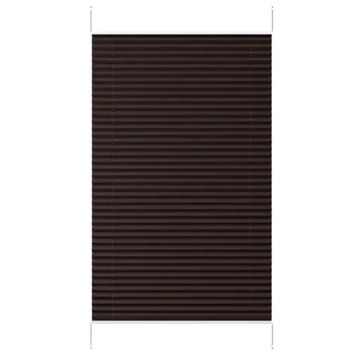 Sekey Plissee Klemmfix 60 cm, Lichtdurchlässiger Sonnenschutz, 60 x 130 cm, Mokka