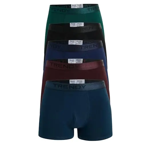Ntelioglou 5er-Pack Herren Boxershorts aus Baumwolle | Bequeme, atmungsaktive Unterwäsche für Männer