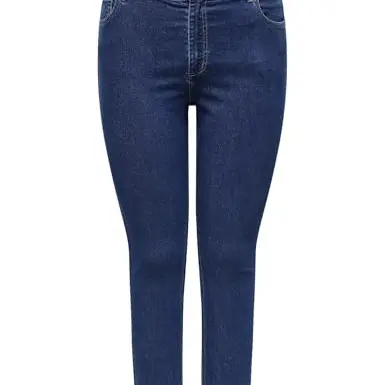 ONLY CARMAKOMA Damen Carhush Mid Skinny Jeans, Dunkelblau, 46W x 32L