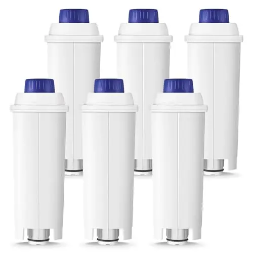 Molifal Wasserfilter für Delonghi Kaffeevollautomaten, 6 Stück