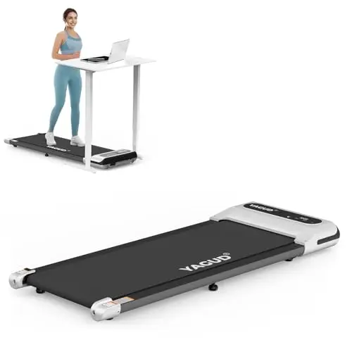 Yagud 2-in-1 Laufband für Zuhause, Walking Pad mit Fernbedienung und LED-Anzeige, ideal für Home Office