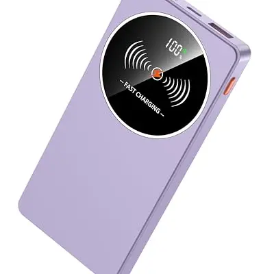 Power Bank 10000mAh, Slim und tragbar, Externes Ladegerät mit 3 Ports für iPhone und Samsung