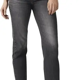 Levi's Damen Jeans 501 Crop High Rise Straight Fit Schwarz