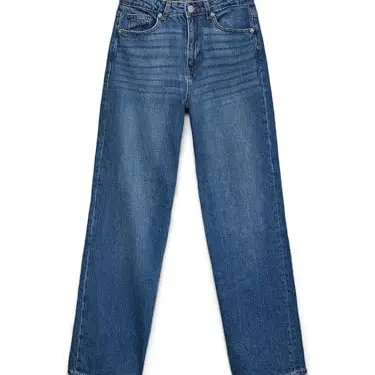 VERO MODA VMTESSA Jeans mit hoher Taille und weitem Beinschnitt