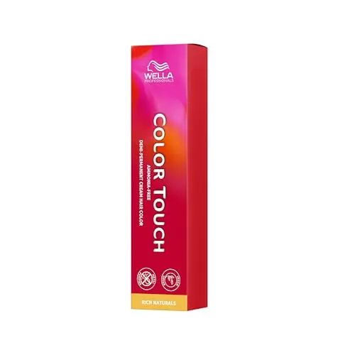 Wella Professionals Color Touch Rich Naturals – Ammoniakfreie, vegane Intensivtönung für natürliche Nuancen, bis zu 28 Haarwäschen, 7/86 Mittelblond Perl-Violett, 60 ml