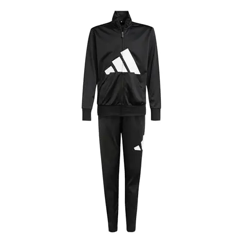adidas Unisex Kinder Essentials Trackuit, schwarz/weiß, 9-10 Jahre