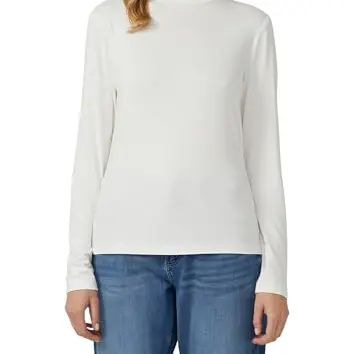 s.Oliver Slim Fit Jerseyshirt mit Stehkragen