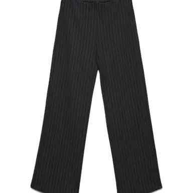 VERO MODA Vmberlin My Mw Wide Print Pant, Obsidian, M
