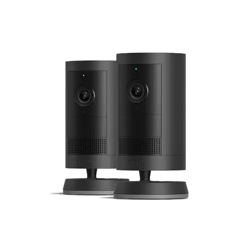 Ring Außenkamera Plus Akku | 2K Weitwinkelvideo | Kabellose Sicherheitskamera für den Außenbereich | 30 Tage Gratis Ring Home-Abonnement | 2 Kameras