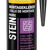 Pattex Montage Stein - Starker elastischer Baukleber für Stein, Naturstein und Steinwerkstoffe, 420g für Innen & Außen