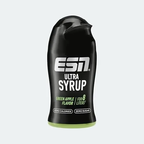 ESN Ultra Syrup Green Apple, 65 ml, für 8 l Fertiggetränk, zuckerfrei, kalorienarm, hochkonzentriert, made in Germany