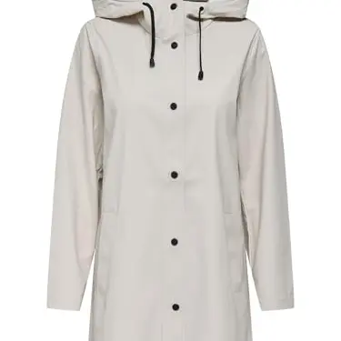 ONLY Damen Regenjacke, Pumice Stone, XL