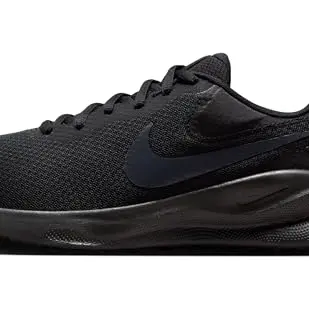 Nike Revolution 7 Herren Straßenlaufschuhe - Schwarz/Off Noir, Größe 42 EU (8.5 US)