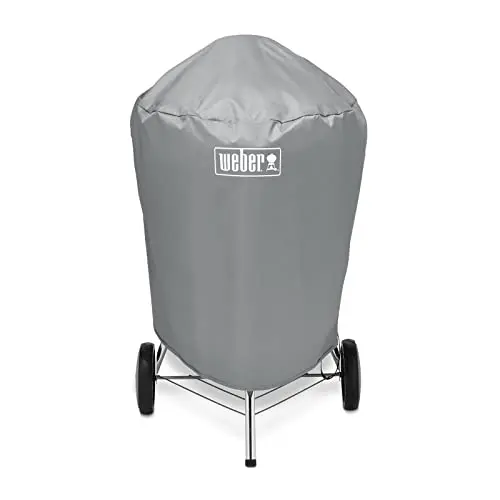 Weber Abdeckhaube für 47 cm Holzkohlegrills, leichtes und wetterfestes Material, grau